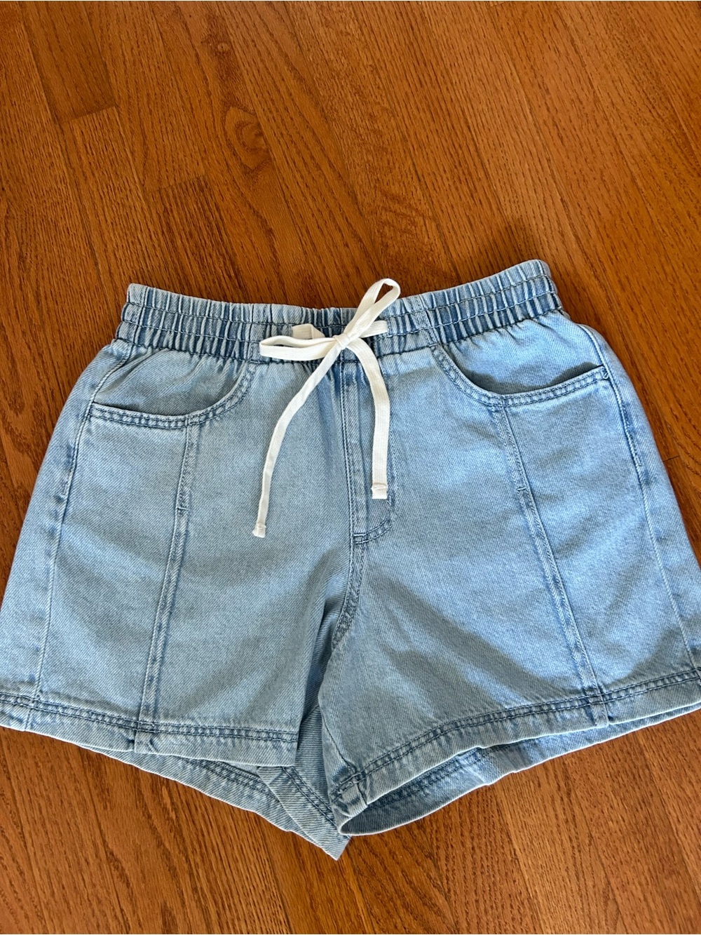 Universal Thread Light Wash Denim Drawstring Shorts